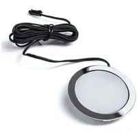 SO-Tech SO-TECH® / 5er Pack - LED Möbeleinbauleuchte GIULIA 12 v 3W miniAMP Chrom poliert warmweiß miniAMP
