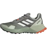 Adidas Terrex Soulstride Trailrunning-schuhe - Silver Green / Off White / Semi Impact Orange - EU 38