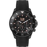 ICE-Watch Ice Chrono Black rose-gold - Schwarze Herrenuhr mit Silikonarmband - Chrono - 020620