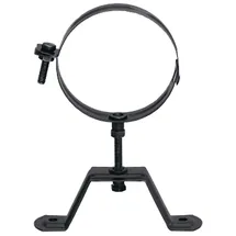 S&M Wandklemme verstellbar schwarz emailliert Ø80mm für Rauchleitung