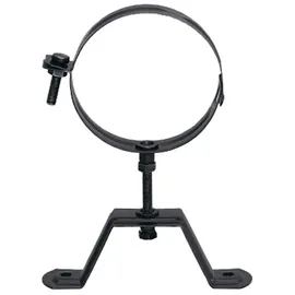 S&M Wandklemme verstellbar schwarz emailliert Ø80mm für Rauchleitung