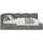 Selsey Jugendbett Dunkelgrau Kunststoff, 1-Sitzer, 120x200, Kopfteil Links, Matratze & Bettkasten, Chenille Stoff mit und Lattenrost, Polsterbett mit Stauraum und gepolstertes Kinderbett Jugendbett linksseitig mit Eckkopfteil