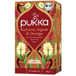 Pukka Kurkuma, Ingwer & Orange Kräutertee bio (20Btl)