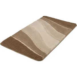 KLEINE WOLKE Badteppich Ocean Taupe 150 x 80 cm