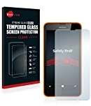 Savvies Panzer Schutz Glas für Nokia Lumia 630 Dual Sim 9H Hartglas, Anti-Fingerprint, Displayschutz