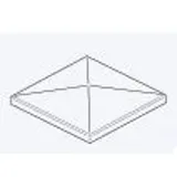 osmo holz OSMO Pfostenkappe Dach Grau 12x12