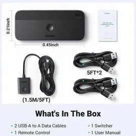 UGREEN USB 3.0 Sharing Switch 2-in-4