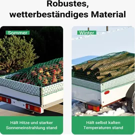 Wiltec Ladungssicherungsnetz 3x6 m Grün