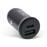 InLine USB KFZ Stromadapter Power Delivery, USB-A + USB-C, schwarz