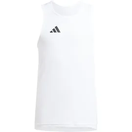 adidas Jungen Lauftop J Team Singlet Kids Shirt, white/black