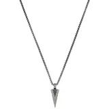 Amor Kette mit Anhänger grau
