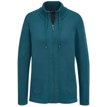 GOLDNER Herbstcardigan dunkelpetrol 23
