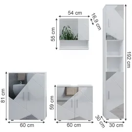 Vicco Irma 4-tlg. Weiß