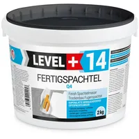 Level + Fertigspachtel Glättspachtel 2 kg