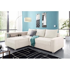 COLLECTION AB Ecksofa Relax, inklusive Bettfunktion, wahlweise mit RGB-LED-Beleuchtung, grau