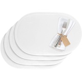 Westmark Tischsets/Platzsets, 4 Stück, 45,5 x 29 cm, Vinyl, Weiß, Saleen Edition: Fun