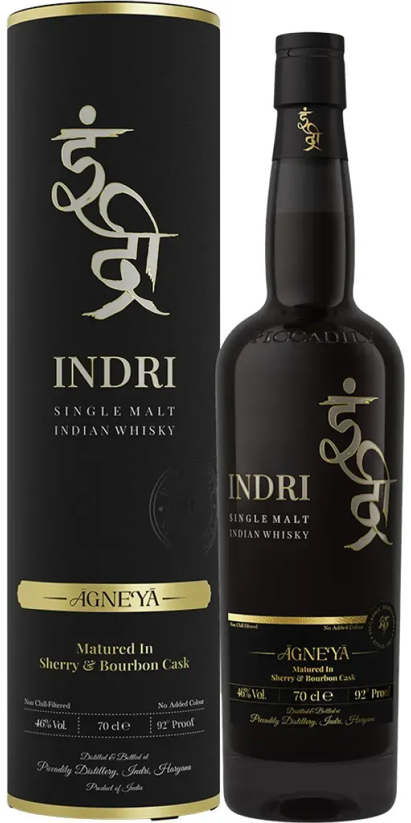Indri Agneya Peated Indian Single Malt Whisky 46% vol. 0,7 l