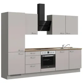 Nobilia Küchenzeile Touch II 300 cm grau