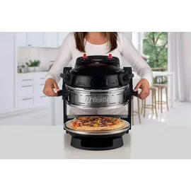 Ariete Forno Pizza Doppio 927, Elektro-Pizzaofen Brot Flammkuchen Focaccia - Pizzaofen für 2 Pizzen