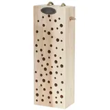 dehner natura premium Insektenhotel Romina, ca. B10/H29/T9 cm, Hellbraun, Braun, Silber