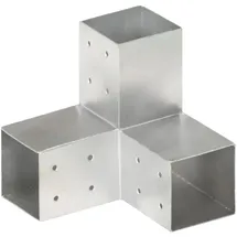 vidaXL Pfostenverbinder Y-Form Verzinktes Metall 81 x 81 mm