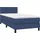 vidaXL Boxspringbett mit Matratze & LED Blau 100x200 cm Stoff