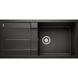 Silgranit Schwarz 1000 x 500 mm Siebkorbventil