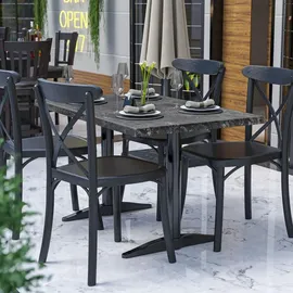 GGM Möbel Werzalit Gartentisch 120 x 70 x 75 cm Felsen