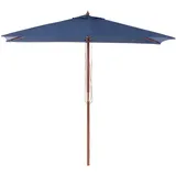 Beliani Sonnenschirm 195 x 144 cm Blau