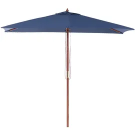 Beliani Sonnenschirm 195 x 144 cm Blau