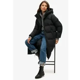 Superdry Langer Steppmantel Damen Schwarz M