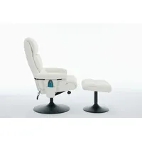 Okwish Massagesessel Relaxsessel,Liegesessel,mit Fußhocker (Relaxsessel mit 5-Punkte-Massage & Heizfunktion,