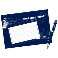Tatort - Stadt Land Tatort + Kugelschreiber