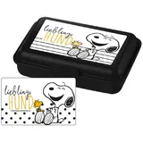 UNITED LABELS Peanuts - Lieblings Hund Brotdose mit Trennwand schwarz