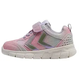 hummel Crosslite Glitter Sneaker Grau/Pink/Rosa 21