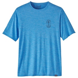 Patagonia Ms Cap Cool Daily Graphic Shirt Lands T-Shirt blau M