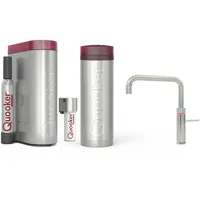 Quooker mit Reservoire PRO3 und CUBE kochend Wasserhahn (Fusion Square, verchromt glänzend)