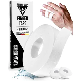PULLUP & DIP Fingertape extra starkem Kleber, 3 Rollen Klettertape & Weiss