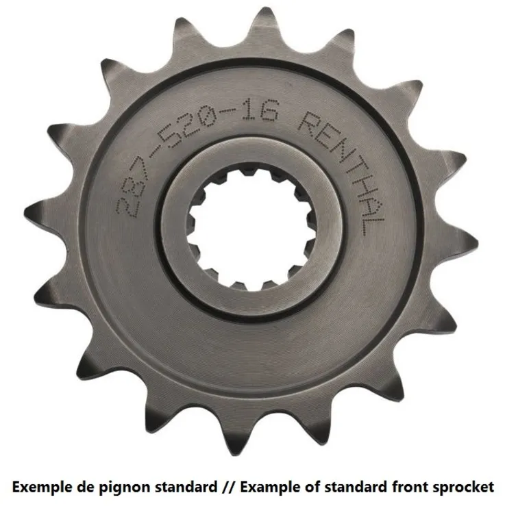 RENTHAL Standaard stalen tandwiel 289 - 520