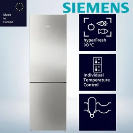 Siemens iQ300 KG36N2IBF Kühl-Gefrierkombination (321 l, 1860 mm hoch, Edelstahl)