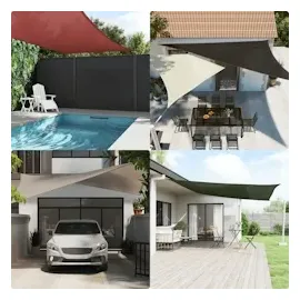 vidaXL Sonnensegel 160 g/m2 Anthrazit 3/4x3 m HDPE