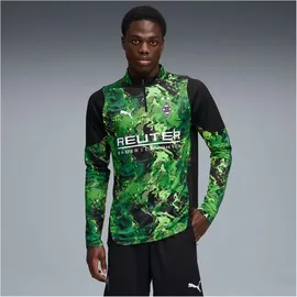 Puma Borussia Mönchengladbach Training 1/4 Zip IND Herren Longsleeve, schwarz - L