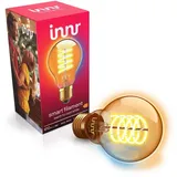 Innr Smart Filament LED Glühbirne, Zigbee E27 Lampe, Dimmbar, Funktioniert mit Hue* (Bridge erforderlich), Warmweiß bis Kaltweiß, 610lm, 1-Pack