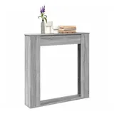 vidaXL Kaminumrandung Grau Sonoma 100x20x100 Cm Holzwerkstoff Vidaxl