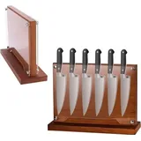 Famanu Magnetischer Holz Messerhalter - Für Messer und Werkzeuge - Extra starke Magnete