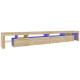 vidaXL TV-Schrank mit LED-Leuchten Sonoma-Eiche 290x36,5x40 cm