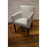 Hellgraues Esszimmerstühle mit Lehnen Stuhl Sessel Echt Leder Stühle Lederstühle