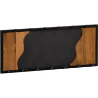 FineBuy FineBuy, Garderobe / Kleiderhaken, Wandgarderobe FB95866 Metall Schwarz