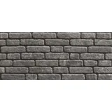 AMON 3D Wandpaneel Styropor Platte 120x50cm Backstein Grau - Fassaden- Wand-Verkleidung Steinoptik Backsteinoptik Styropor-Paneele Natursteinoptik für Küche Wohnzimmer Schlafzimmer Außenbereich