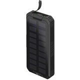 goobay Outdoor Schnelllade-Powerbank mit Solar 20000mAh schwarz